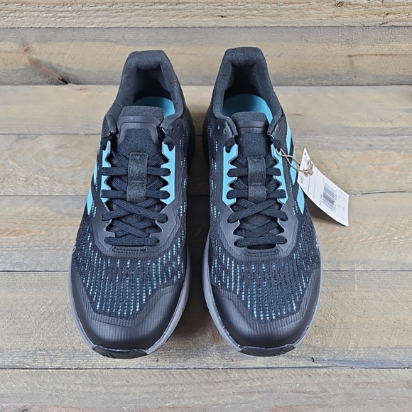 adidas Terrex Agravic Flow 2 Women's Trail Running Shoes Bkack Grey Blue Mint - Picture 4 of 12